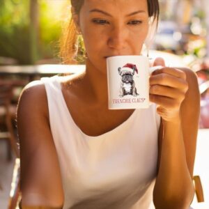 Tasse en Céramique Noël "Frenchie Claus"