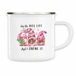 Tasse Vintage émaillée " On the Nice List"