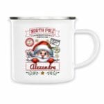 Mug métal personnalisable -North Pole Overnight Service-