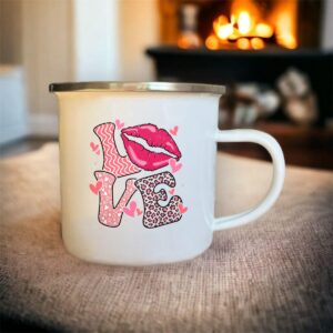 Love Mug Vintage en Métal