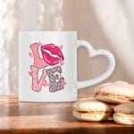 Love Mug à anse en forme de cœur