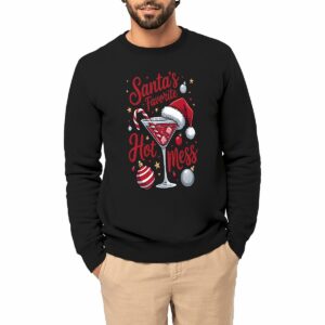Santa's Favorite Hot Mess Sweat-shirt épais